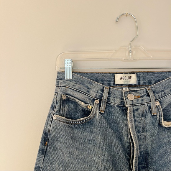 Agolde 90s Pinch Waist High Rise Straight Jeans - Picture 3 of 7